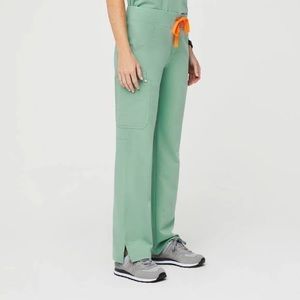 Figs Kade Scrub Pants- Jade, Small Tall